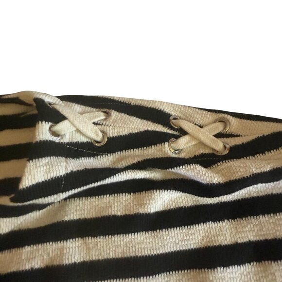 Jones New York XXL Coastal Chic Striped Sweater Nautical Rope Shoulder Detail - Picture 8 of 13